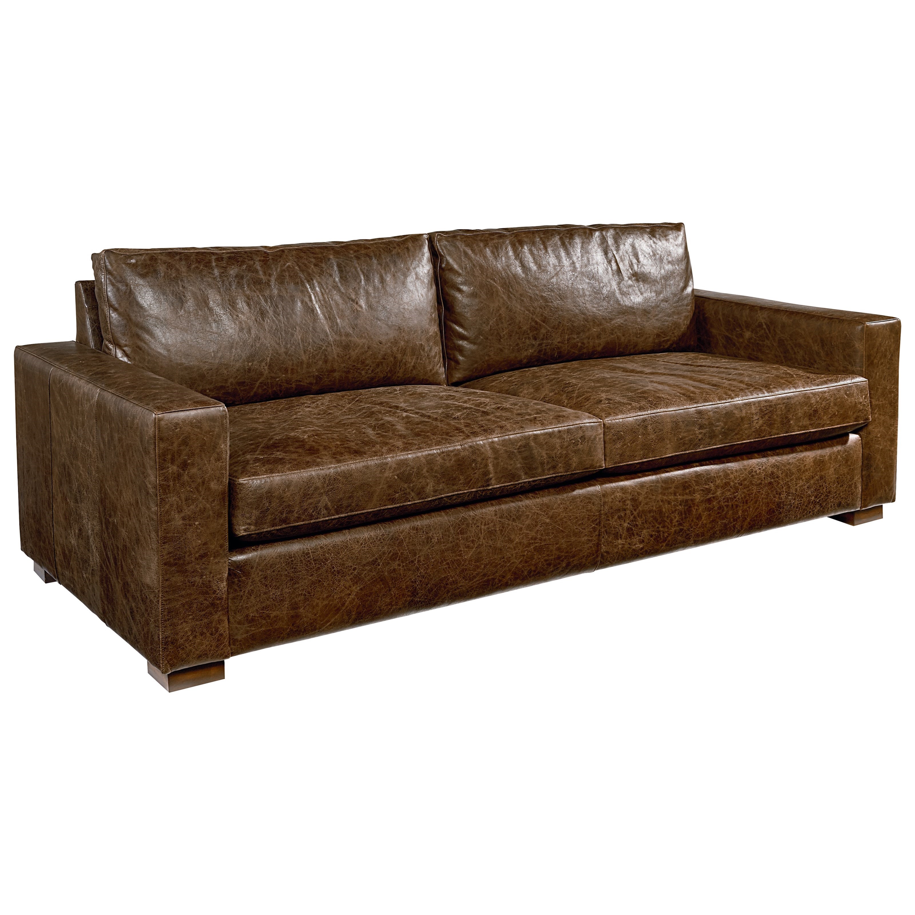 Lovely Tan Leather sofa Bed